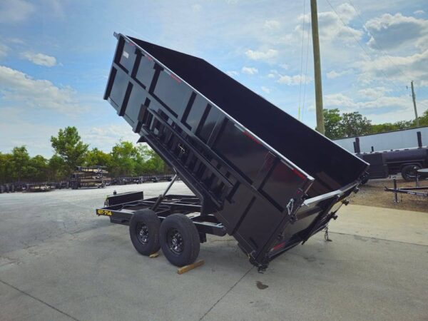 7x14 Hydraulic Dump Trailer with 4ft Sides (2) 7K Axles - Image 14