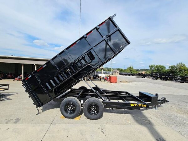 7x14 Hydraulic Dump Trailer with 4ft Sides (2) 7K Axles - Image 17