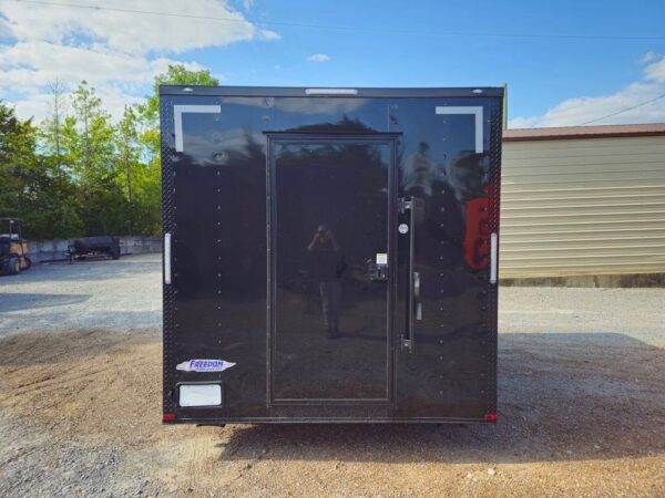 8.5' X 12' Black Concession Trailer Ticket Booth Office - Image 6