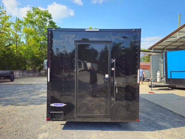 8.5' X 12' Black Marketing and Merch Concession Trailer - Image 6