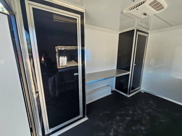 8.5' X 12' Black Marketing and Merch Concession Trailer - Image 10