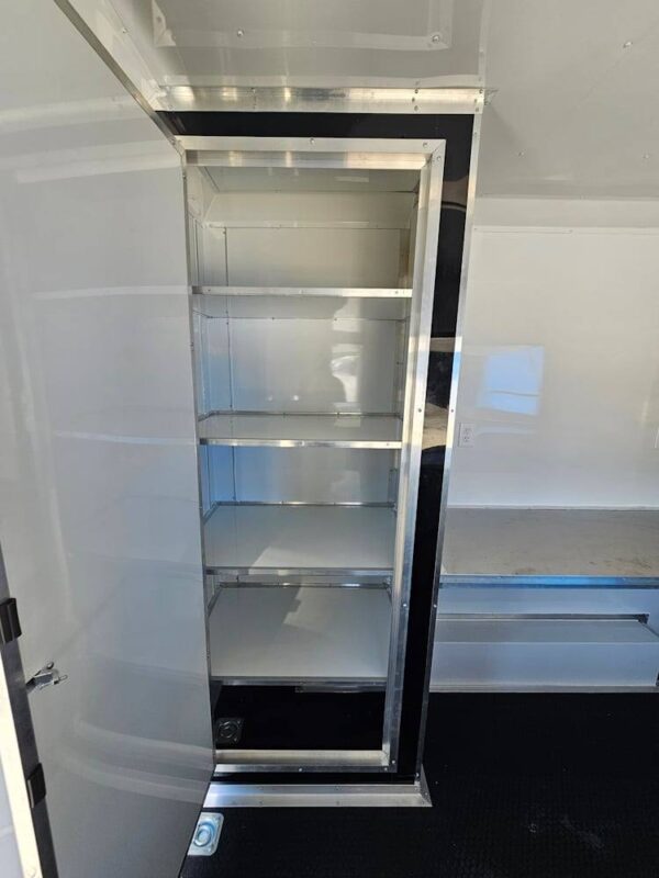 8.5' X 12' Black Marketing and Merch Concession Trailer - Image 11