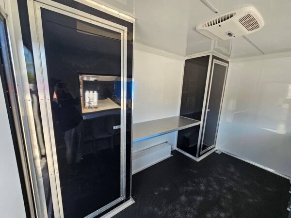8.5' X 12' Black Marketing and Merch Concession Trailer - Image 12