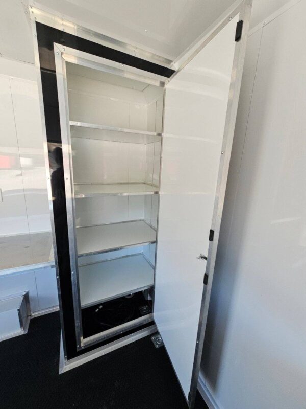 8.5' X 12' Black Marketing and Merch Concession Trailer - Image 14