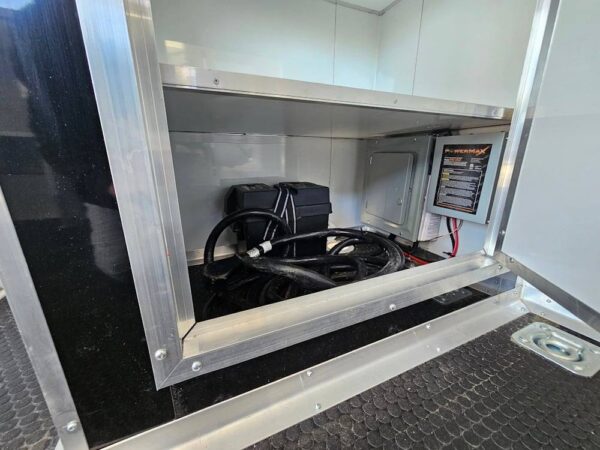 8.5' X 12' Black Marketing and Merch Concession Trailer - Image 15