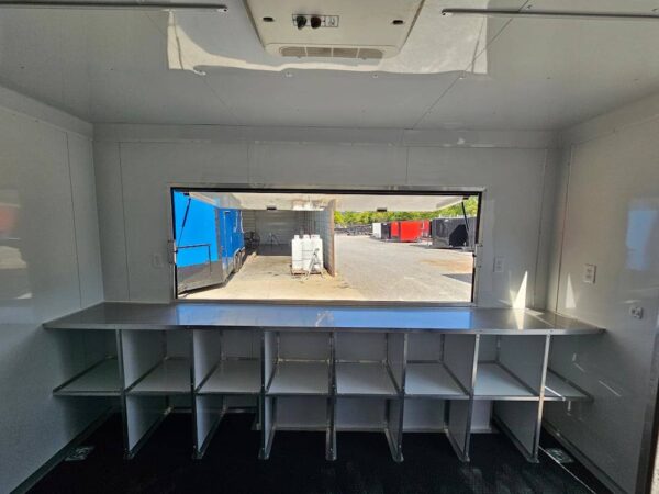 8.5' X 12' Black Marketing and Merch Concession Trailer - Image 17