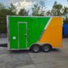 8.5' X 14' Lime Green and Yellow Concession Lemonade Beverage Trailer - Image 4