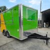 8.5' X 14' Lime Green and Yellow Concession Lemonade Beverage Trailer - Image 9