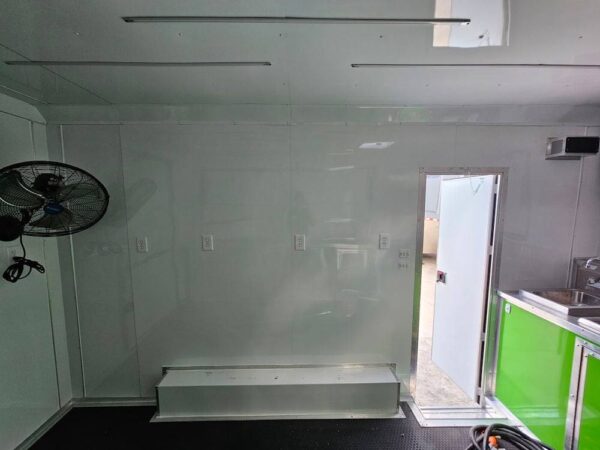 8.5' X 14' Lime Green and Yellow Concession Lemonade Beverage Trailer - Image 14