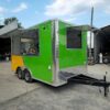 8.5' X 14' Lime Green and Yellow Concession Lemonade Beverage Trailer - Image 17
