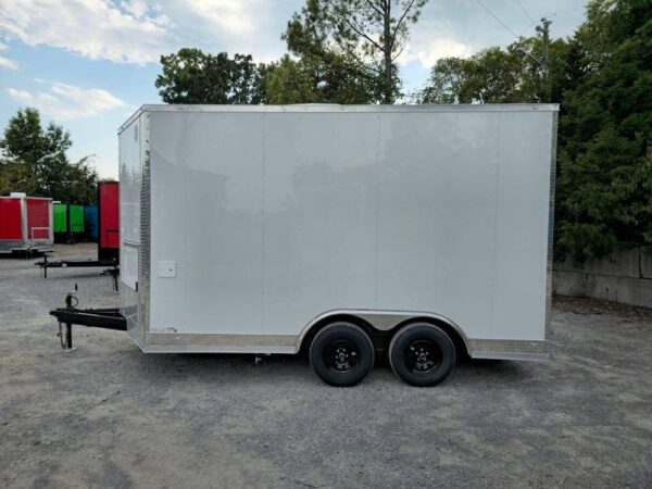 8.5' X 14' White Concession Food Event Catering Trailer - Image 4