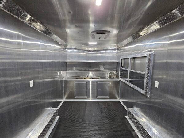 8.5' X 14' White Concession Food Event Catering Trailer - Image 14