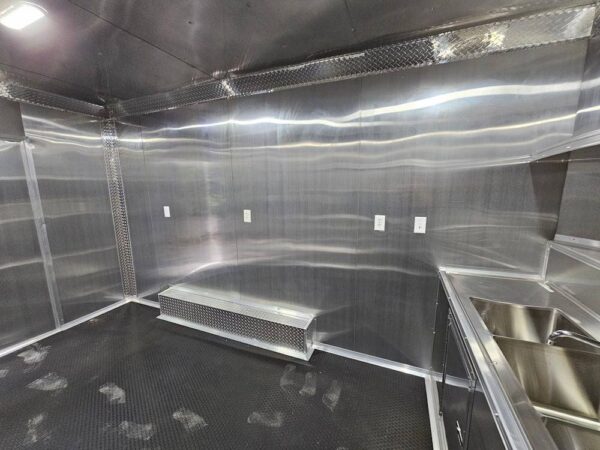 8.5' X 14' White Concession Food Event Catering Trailer - Image 19