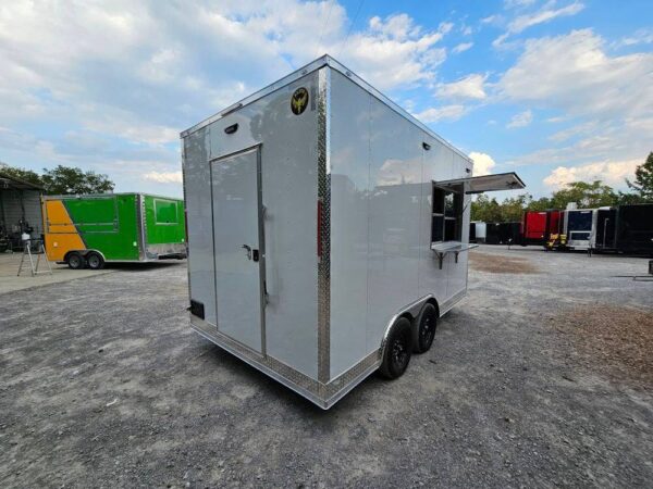 8.5' X 14' White Concession Food Event Catering Trailer - Image 20