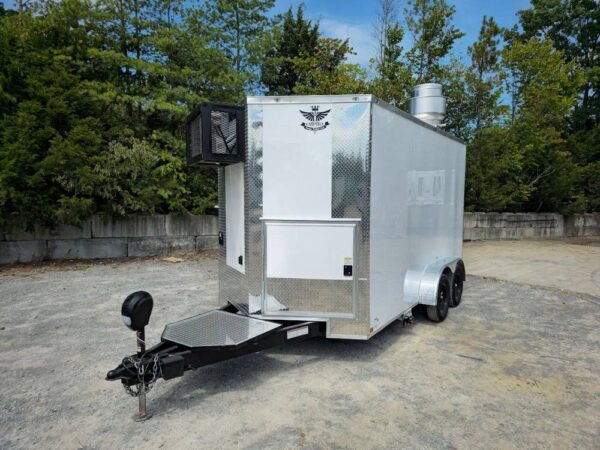 7' X 14' White Concession Trailer Food Event Catering - Image 3