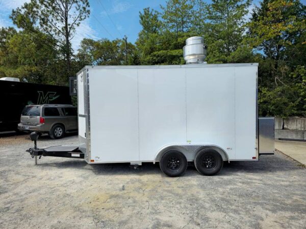 7' X 14' White Concession Trailer Food Event Catering - Image 4