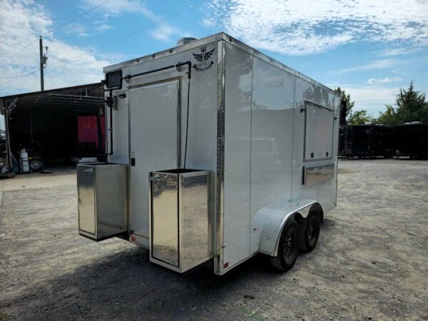 7' X 14' White Concession Trailer Food Event Catering - Image 10