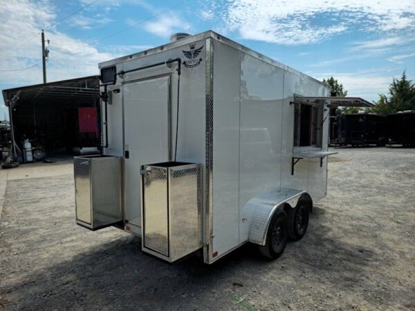 7' X 14' White Concession Trailer Food Event Catering - Image 13