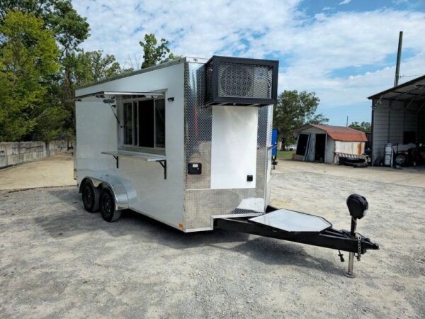 7' X 14' White Concession Trailer Food Event Catering - Image 15
