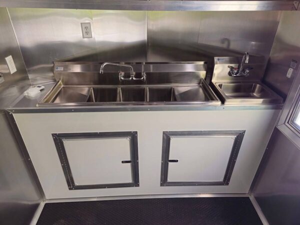 7' X 14' White Concession Trailer Food Event Catering - Image 21