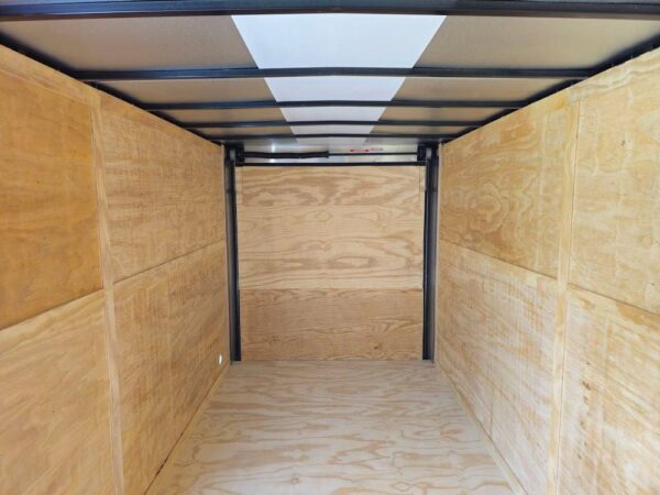 7' X 16' White Vnose Enclosed Trailer (2) 3,500lb Axles 7ft With Splash Guards - Image 11