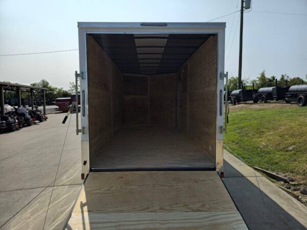 7' X 16' White Vnose Enclosed Trailer (2) 3,500lb Axles 7ft With Splash Guards - Image 16