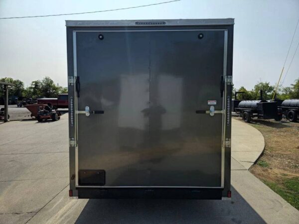 7x16 Charcoal V-Nose Enclosed Storage Trailer (2) 3,500lb Axles - Image 6