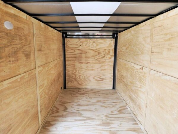 7x16 Charcoal V-Nose Enclosed Storage Trailer (2) 3,500lb Axles - Image 11