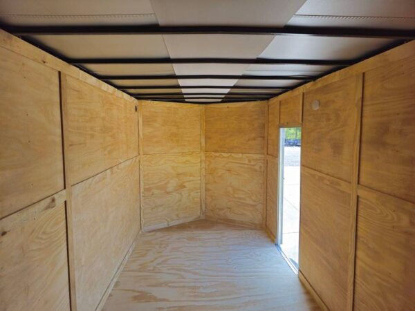 7x16 Charcoal V-Nose Enclosed Storage Trailer (2) 3,500lb Axles - Image 13