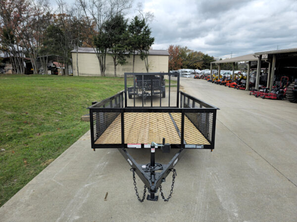 6.4x12 Straight Deck Utility Trailer with 2ft Mesh Sides (2) 3,500lb Axles - Image 2