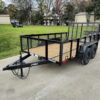 6.4x12 Straight Deck Utility Trailer with 2ft Mesh Sides (2) 3,500lb Axles - Image 3