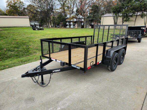 6.4x12 Straight Deck Utility Trailer with 2ft Mesh Sides (2) 3,500lb Axles - Image 3