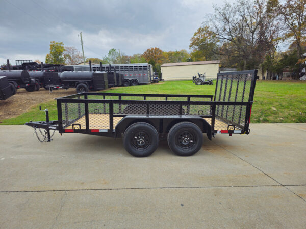 6.4x12 Straight Deck Utility Trailer with 2ft Mesh Sides (2) 3,500lb Axles - Image 4