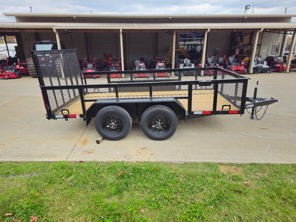 6.4x12 Straight Deck Utility Trailer with 2ft Mesh Sides (2) 3,500lb Axles - Image 9