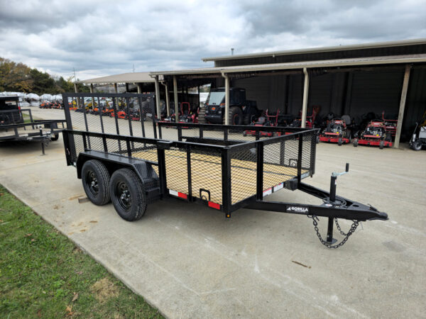 6.4x12 Straight Deck Utility Trailer with 2ft Mesh Sides (2) 3,500lb Axles - Image 10