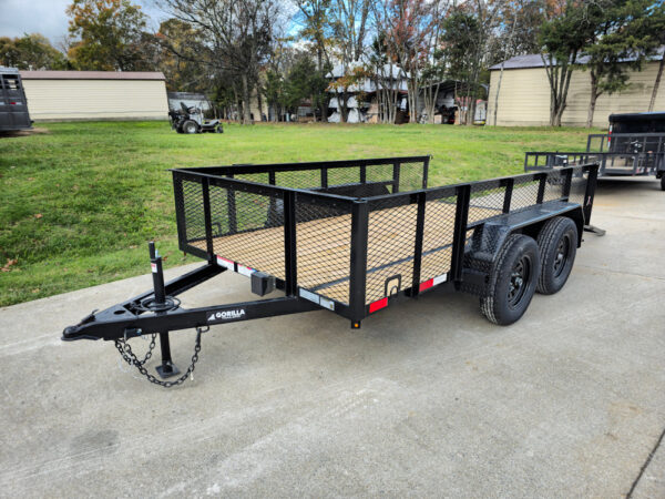 6.4x12 Straight Deck Utility Trailer with 2ft Mesh Sides (2) 3,500lb Axles - Image 19