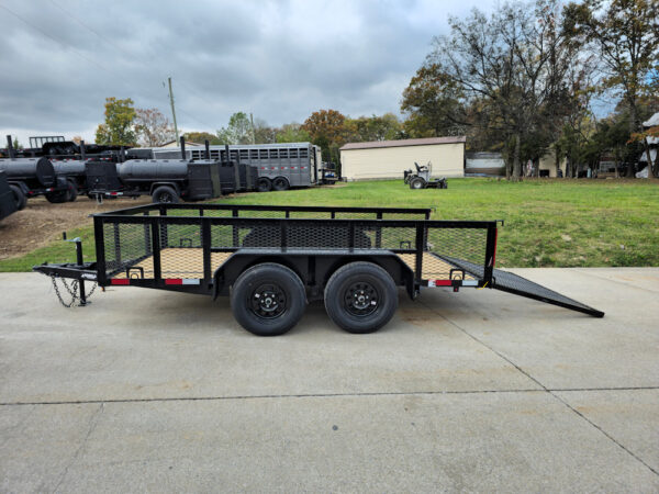 6.4x12 Straight Deck Utility Trailer with 2ft Mesh Sides (2) 3,500lb Axles - Image 20