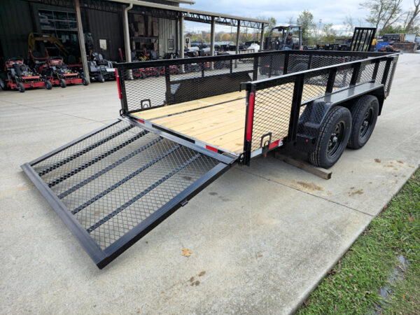 6.4x12 Straight Deck Utility Trailer with 2ft Mesh Sides (2) 3,500lb Axles - Image 23