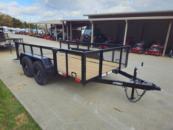 6.4x12 Straight Deck Utility Trailer with 2ft Mesh Sides (2) 3,500lb Axles - Image 24