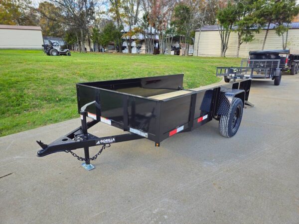 5' X 10' Utility Trailer Straight Deck 18" Sides Tall Gate - Image 14