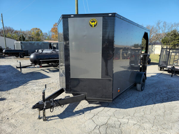 7x12 Charcoal Concession Porch Trailer Food Serving Merchandising - Image 3