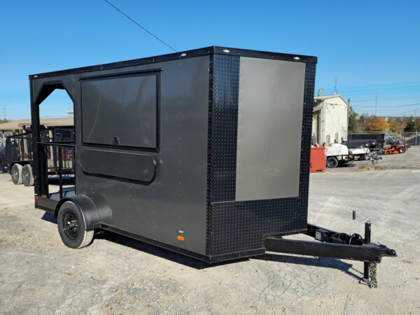7x12 Charcoal Concession Porch Trailer Food Serving Merchandising - Image 10
