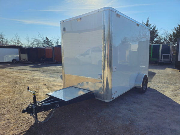 7' X 12' White Concession Trailer Food Event Catering - Image 2