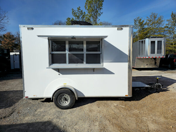 7' X 12' White Concession Trailer Food Event Catering - Image 11