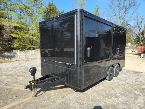 8.5' X 16' Black Merchandising & Marketing Event Trailer - Image 4