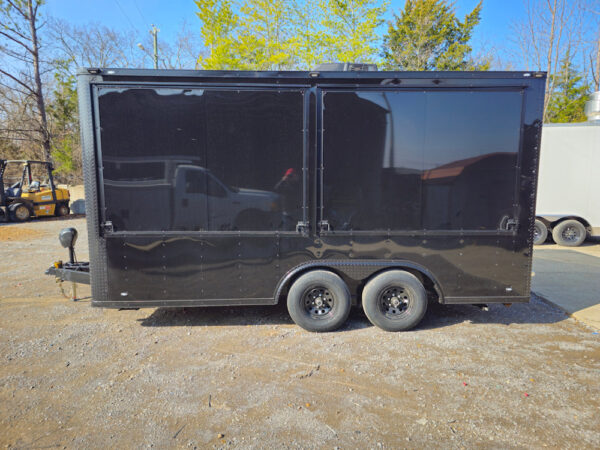 8.5' X 16' Black Merchandising & Marketing Event Trailer - Image 5