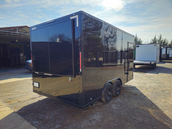 8.5' X 16' Black Merchandising & Marketing Event Trailer - Image 8