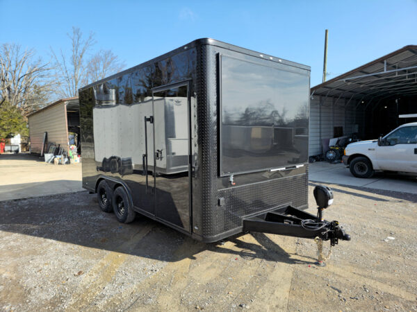 8.5' X 16' Black Merchandising & Marketing Event Trailer - Image 11