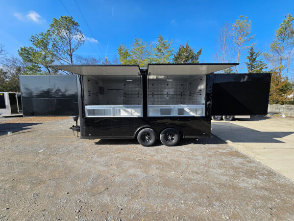 8.5' X 16' Black Merchandising & Marketing Event Trailer - Image 20