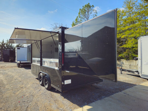 8.5' X 16' Black Merchandising & Marketing Event Trailer - Image 21